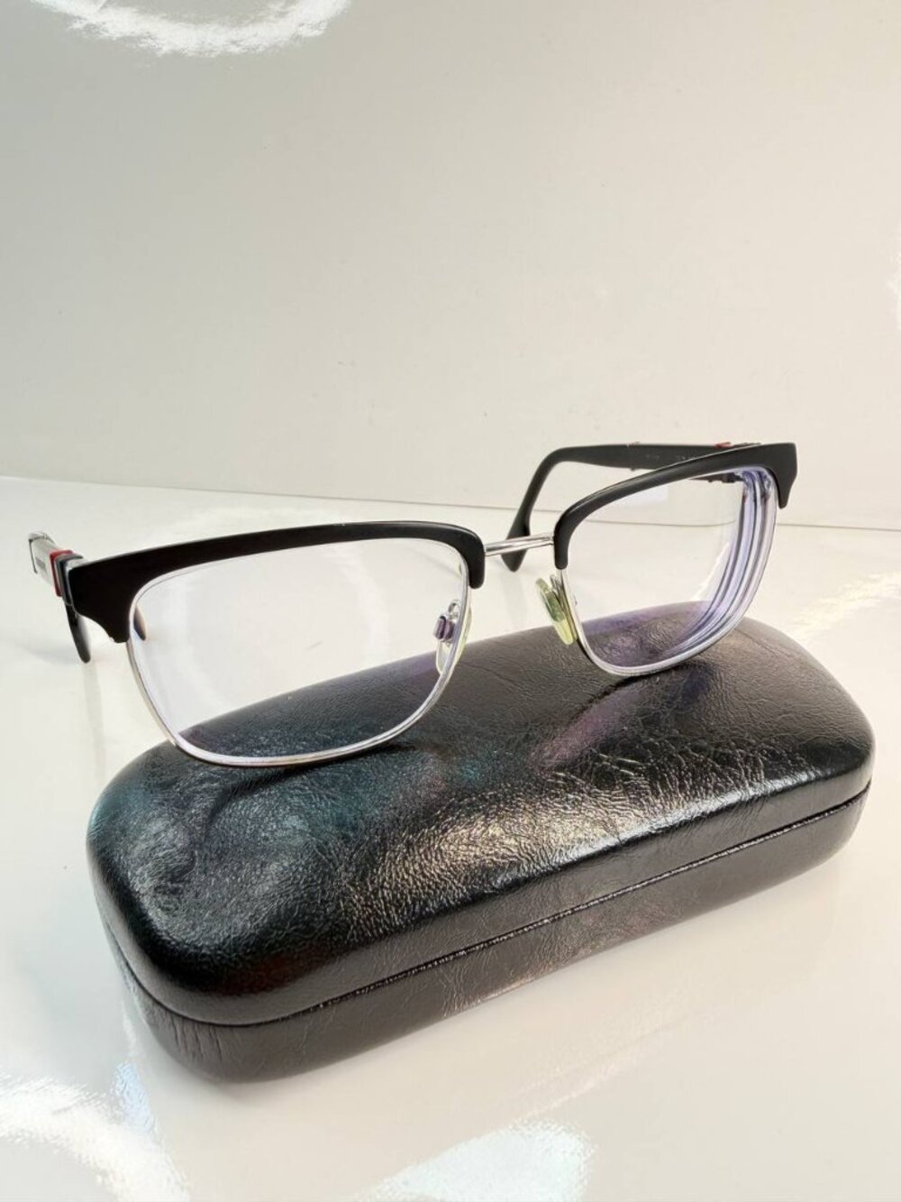 Burberry Black & Silver Optical Eyeglasses – Made in Italy